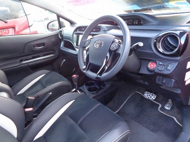 アクア G G’s 車検整備付 純正メモリーナビ地デジTV バックカメラスマートキ-Pスタート クルーズコントロール 横滑り防止 フルオ-トAC オ-トライト LEDライト ハ-フレザ-シ-ト 純正アルミ ETC(15枚目)