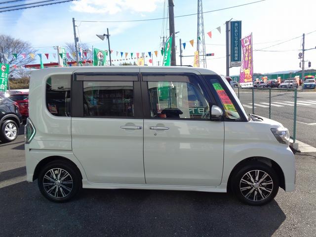 タント カスタムＸ　トップエディションＳＡＩＩＩ　車検整備付　両側電動ドア　衝突軽減ブレーキ　前後誤発進抑制　純正メモリーナビ地デジＴＶ　全周囲モニタ－　スマ－トキ－Ｐスタ－ト　ハ－フレザ－シ－ト　シ－トヒ－タ－　横滑り防止　ＬＥＤライト　純正アルミ（7枚目）