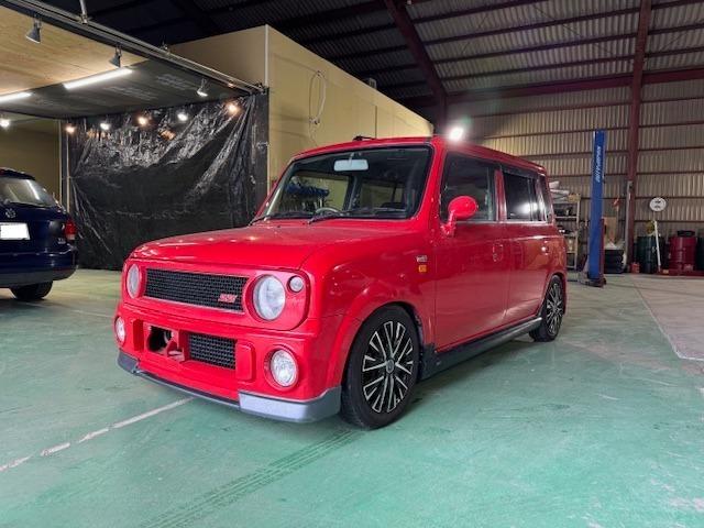 アルトラパン SS SS ターボ マニュアル ローダウン 社外マフラー 社外アルミ 社外ナビ TV バックカメラ Bluetoothオーディオ ETC(4枚目)