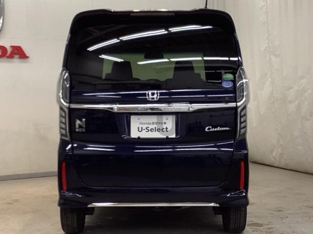 Ｎ－ＢＯＸカスタム Ｌ　光触媒抗菌消臭施工済　エンジンスターター　障害物センサー　ナビ　シートヒーター　スマ－トキ－　ＡＣ　キーレスエントリー　オートクルーズ　ＬＥＤ　コーナーセンサー　Ｒカメラ　横滑防止装置　ＡＢＳ　ＤＶＤ（4枚目）