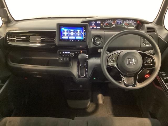 Ｎ－ＢＯＸカスタム Ｌ　光触媒抗菌消臭施工済　エンジンスターター　障害物センサー　ナビ　シートヒーター　スマ－トキ－　ＡＣ　キーレスエントリー　オートクルーズ　ＬＥＤ　コーナーセンサー　Ｒカメラ　横滑防止装置　ＡＢＳ　ＤＶＤ（5枚目）