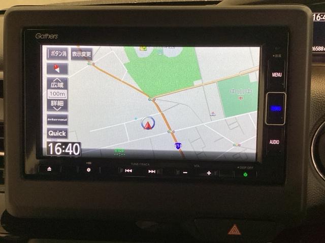 Ｎ－ＢＯＸカスタム Ｌ　光触媒抗菌消臭施工済　エンジンスターター　障害物センサー　ナビ　シートヒーター　スマ－トキ－　ＡＣ　キーレスエントリー　オートクルーズ　ＬＥＤ　コーナーセンサー　Ｒカメラ　横滑防止装置　ＡＢＳ　ＤＶＤ（6枚目）