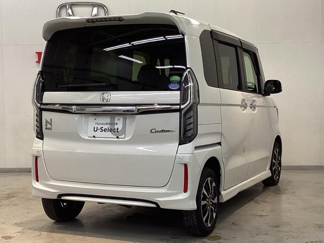 Ｎ－ＢＯＸカスタム Ｇ・Ｌホンダセンシング　光触媒抗菌消臭施工済　ナビ　シートヒーター　ＥＴＣ　エアコン　衝突被害軽減装置　シ－トヒ－タ－　ＶＳＡ　パワーウィンドウ　エアバック　ベンチシート　４ＷＤ車　キーフリー　地デジ　サイドエアバック（3枚目）