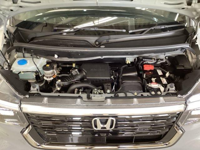 N-BOXカスタム ターボコーディネートスタイル 中古スタッドレスタイヤ、純正メモリーナビ、ドライブレコーダー前後装着+ETC付 当社デモカー サイドエアバッグ LEDライト 前席シートヒーター フルセグTV スマキー DVD VSA ベンチシート(30枚目)