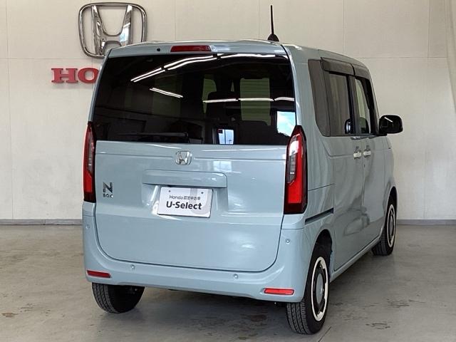 N-BOX ファッションスタイル 中古スタッドレスタイヤ、純正メモリーナビ、ドライブレコーダー前後装着+ETC付 当社デモカー USB ドラレコ ベンチシート エアバッグ リアカメラ ESC クルコン 4WD スマートキー ナビTV(5枚目)