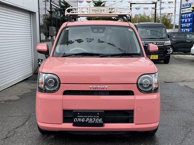 ミラトコット Ｌ　ＳＡＩＩＩ　社外ナビ・ＴＶ　ＥＴＣ　ドラレコ　純正ＯＰルーフキャリア　車検整備２年付き　クリアランスソナー　アルミホイール　衝突安全ボディ　衝突被害軽減システム　キーレスエントリー（3枚目）