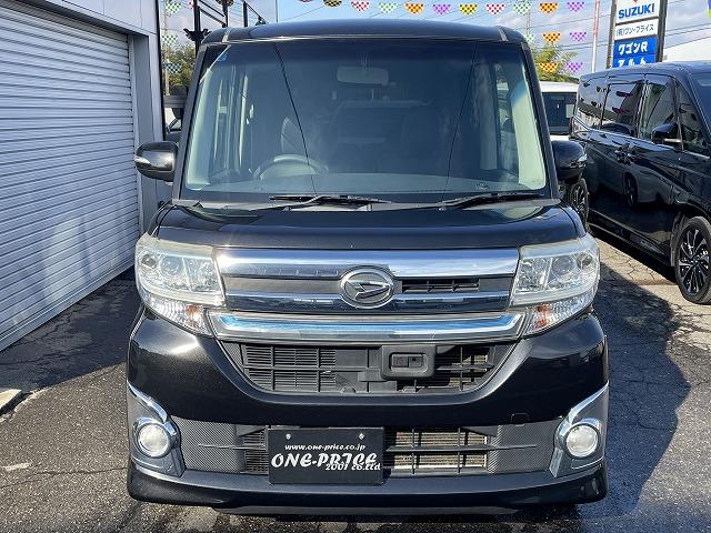 タント カスタムＸ　トップエディションＳＡ　純正ナビ・ＴＶ・Ｂカメラ　左側パワースライドドア　フリップダウンモニター　プッシュスタート　スマートキー　シートヒーター　４ＷＤ　アイドリングストップ　レーンキープアシスト（2枚目）