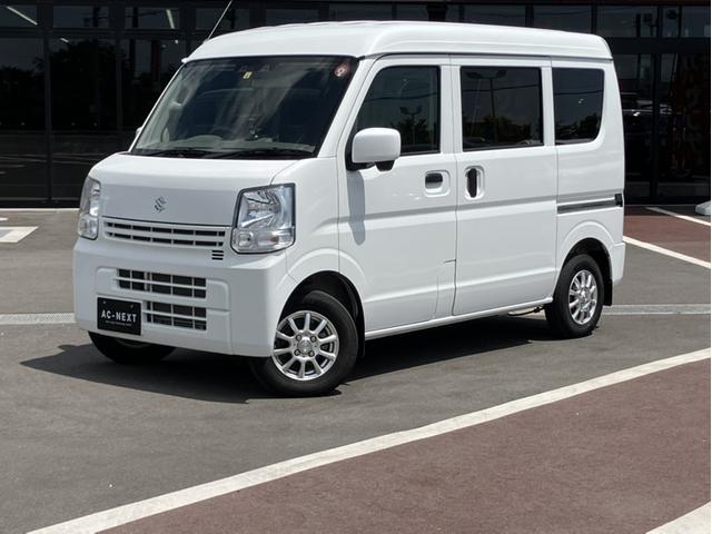 エブリイ ＰＣリミテッド　４ＷＤ　１オーナー　衝突軽減ブレーキ　ふらつき警報機能　オートライト　ハイビームアシスト　ヘッドライトレベライザー　障害物センサー　ポータブルナビ　ーディオ　電動格納ミラー　１２インチＡＷ　横滑り防止（36枚目）