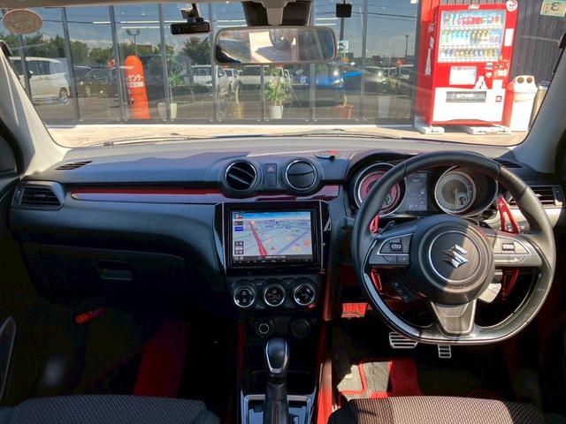 スイフトスポーツ ベースグレード　ＨＫＳマフラー　ＨＫＳ車高調　セーフティＰＫＧ　純正８型ナビ　全方位モニター　ＢＴ　ＬＥＤヘッドライト　オートハイビーム　ドドラレコ　シートヒーター　衝突被害軽減　レーンキープ　ＡＣＣ　スペアキー（2枚目）