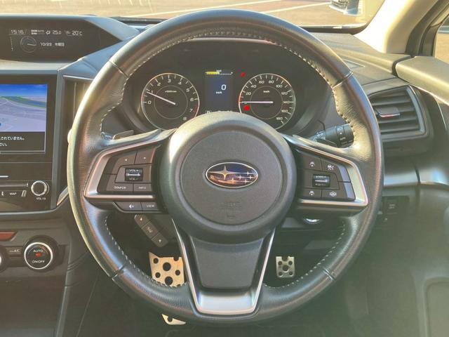 インプレッサスポーツ １．６ｉ－Ｓアイサイト　純正ナビ　アイサイト　サイドカメラ　フォグ　オートクルーズコントロール　バックカメラ　フルセグＴＶ　ＣＤ　Ｂｌｕｅｔｏｏｔｈ　パワーシート　オートライト　パドルシフト　レーンキープ　横滑り防止（9枚目）