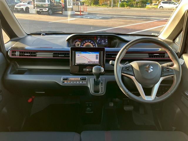 ワゴンＲスティングレー ハイブリッドＴ　７インチナビ　クルコン　パドルシフト　ＭＴモード　ＬＥＤヘッドライト　フォグランプ　オートライト　電動格納ミラー　レーンキープ　ビルトインＥＴＣ　バックカメラ　横滑り防止　衝突軽減ブレーキ（2枚目）