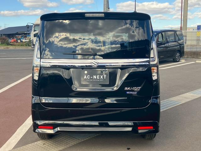 ソリオバンディット ハイブリッドＭＶ　９インチナビ　全周囲カメラ　ＨＵＤ　ＡＣＣ　両側電動スライドドア　シートヒーター　レーンキープ　ＣＤ　ＤＶＤ　Ｂｌｕｅｔｏｏｔｈ　フルセグ　リア送風　電動格納ミラー　横滑り防止　ＬＥＤライト　スマキー（6枚目）