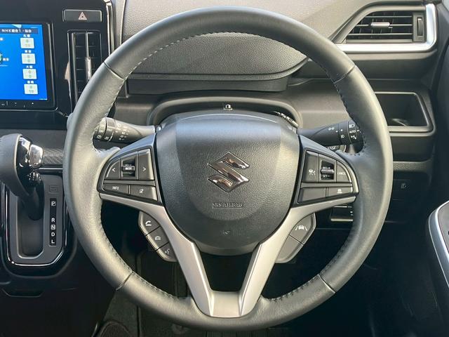 ソリオバンディット ハイブリッドＭＶ　９インチナビ　全周囲カメラ　ＨＵＤ　ＡＣＣ　両側電動スライドドア　シートヒーター　レーンキープ　ＣＤ　ＤＶＤ　Ｂｌｕｅｔｏｏｔｈ　フルセグ　リア送風　電動格納ミラー　横滑り防止　ＬＥＤライト　スマキー（9枚目）