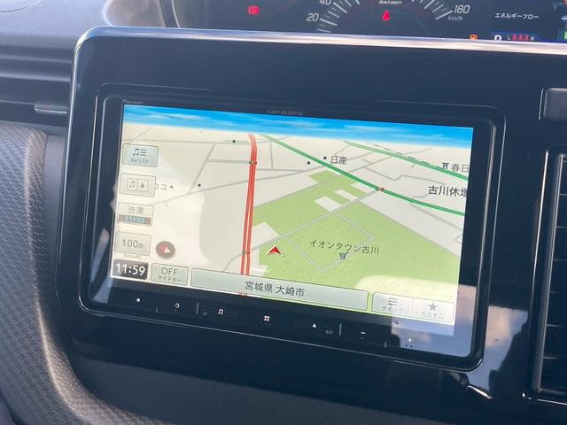 ソリオバンディット ハイブリッドＭＶ　９インチナビ　全周囲カメラ　ＨＵＤ　ＡＣＣ　両側電動スライドドア　シートヒーター　レーンキープ　ＣＤ　ＤＶＤ　Ｂｌｕｅｔｏｏｔｈ　フルセグ　リア送風　電動格納ミラー　横滑り防止　ＬＥＤライト　スマキー（10枚目）