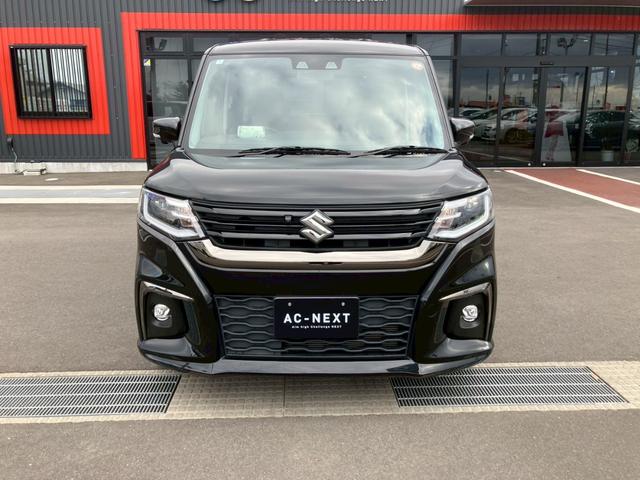 ソリオ ハイブリッドＳＺ　純正９インチナビ　アラウンドビューモニター　両側電動スライドドア　デュアルカメラブレーキサポート　シートヒーター　アダプティブクルーズコントロール　フルセグＴＶ　Ｂｌｕｅｔｈｏｏｔｈ　ＣＤ　ＤＶＤ（4枚目）