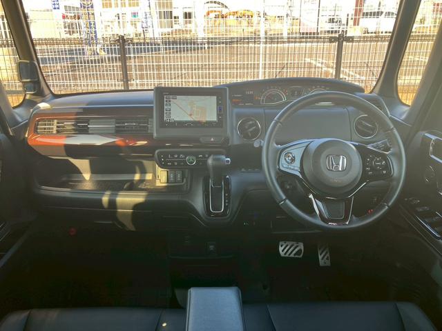 N-BOX L・ターボ 無限15インチAW 無限フルエアロ 無限ミラー パドルシフト ACC 両側電動スライドドア ドラレコ前後 シートヒーター フルセグTV オートハイビーム ETC レーンキープ クリアランスソナー(2枚目)