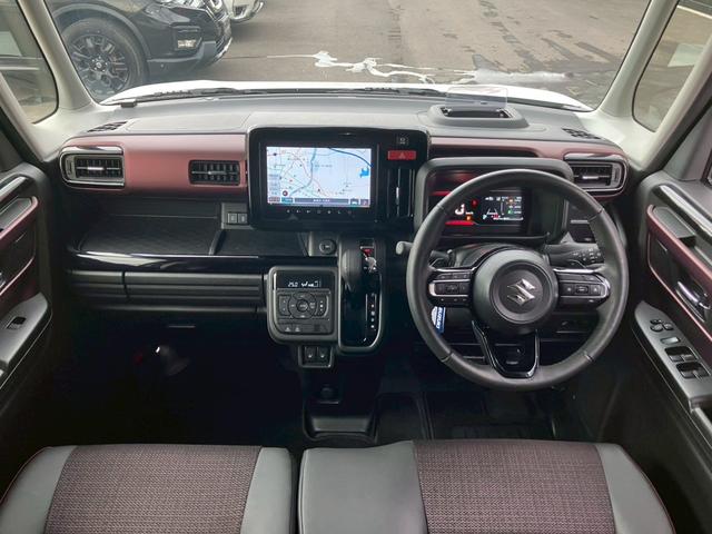 スペーシアカスタム ハイブリッドＸＳターボ　純正メーカーオプション９インチナビ　全周囲カメラ　衝突安全装置　オートクルーズコントロール　シートヒーター　社外デジタルインナーミラー　フォグランプ　ステアリングリモコン　ドラレコ　ＥＴＣ　ＢＴ（2枚目）