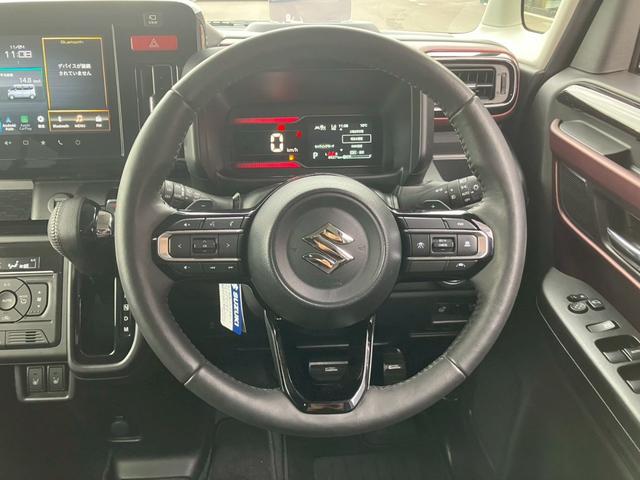 スペーシアカスタム ハイブリッドＸＳターボ　純正メーカーオプション９インチナビ　全周囲カメラ　衝突安全装置　オートクルーズコントロール　シートヒーター　社外デジタルインナーミラー　フォグランプ　ステアリングリモコン　ドラレコ　ＥＴＣ　ＢＴ（9枚目）