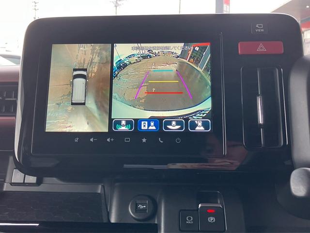 スペーシアカスタム ハイブリッドＸＳターボ　純正メーカーオプション９インチナビ　全周囲カメラ　衝突安全装置　オートクルーズコントロール　シートヒーター　社外デジタルインナーミラー　フォグランプ　ステアリングリモコン　ドラレコ　ＥＴＣ　ＢＴ（11枚目）