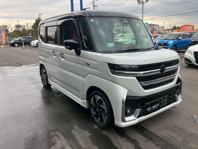 スペーシアカスタム ハイブリッドＸＳターボ　純正メーカーオプション９インチナビ　全周囲カメラ　衝突安全装置　オートクルーズコントロール　シートヒーター　社外デジタルインナーミラー　フォグランプ　ステアリングリモコン　ドラレコ　ＥＴＣ　ＢＴ（21枚目）