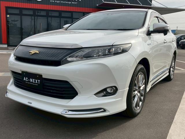 ハリアーハイブリッド プレミアム ALPINEナビ パノラマルーフ モデリスタフルエアロ LEDヘッドライト クルーズコントロール パワーバックドア パワーシート シートヒーター バックカメラ フルセグTV Bluetooth DVD(35枚目)