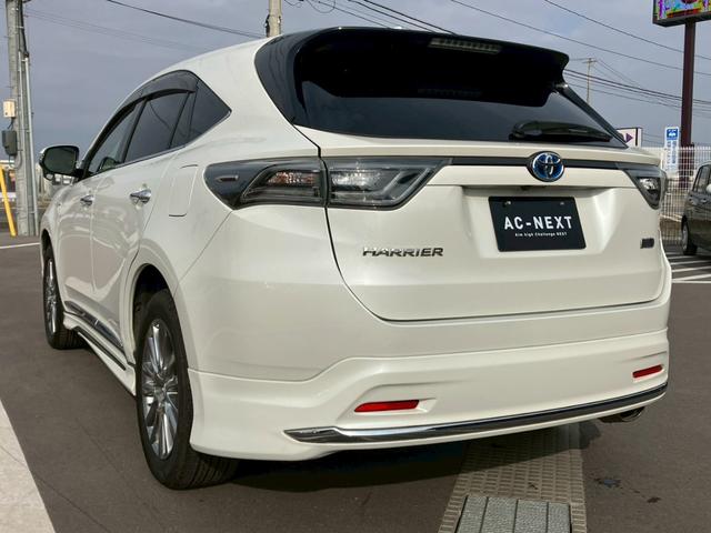 ハリアーハイブリッド プレミアム ALPINEナビ パノラマルーフ モデリスタフルエアロ LEDヘッドライト クルーズコントロール パワーバックドア パワーシート シートヒーター バックカメラ フルセグTV Bluetooth DVD(38枚目)