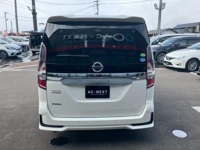 セレナ ハイウェイスターV 純正ナビ プロパイロット 全周囲モニター クリアランスソナー アダプティブクルーズコントロール ステリモ ブラスポ 電動パーキング パーキングアシスト 両側電動スライドドア ドラレコ ETC 純正AW(6枚目)