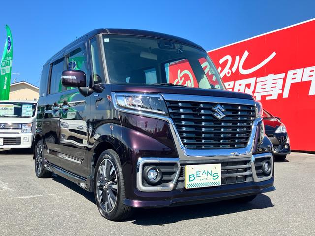 スペーシアカスタム ハイブリッドＸＳ　ワンオーナー車　禁煙車　衝突回避支援　両側パワスラ　ＬＥＤヘッドランプ　ＬＥＤフォグランプ　１５インチアルミ　社外ワンセグナビ　後席サーキュレーター　シートバックテーブル　助手席アンダーボックス（6枚目）