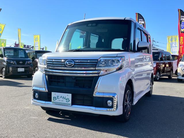 タント カスタムＸ　トップエディションリミテッドＳＡＩＩＩ　衝突回避支援　社外ワンセグナビ　全方位モニター付きバックカメラ　プッシュスタート式　ＬＥＤフォグランプ　ＬＥＤフォグランプ　オートエアコン　１４インチアルミ　両側パワスラ（4枚目）