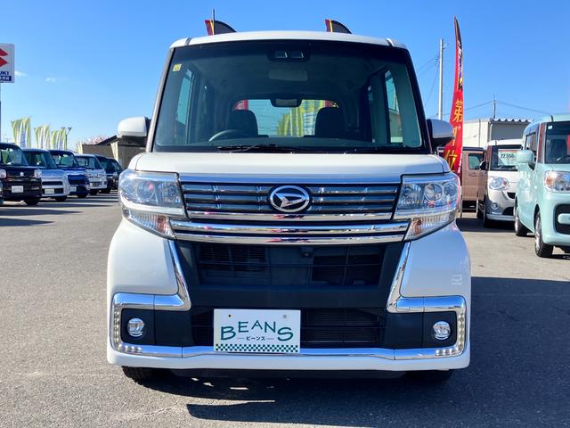 タント カスタムＸ　トップエディションリミテッドＳＡＩＩＩ　衝突回避支援　社外ワンセグナビ　全方位モニター付きバックカメラ　プッシュスタート式　ＬＥＤフォグランプ　ＬＥＤフォグランプ　オートエアコン　１４インチアルミ　両側パワスラ（5枚目）