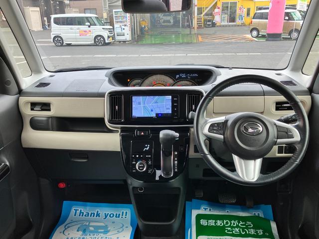 ムーヴキャンバス Ｇブラックインテリアリミテッド　ＳＡＩＩＩ　衝突回避支援　両側パワスラ　社外フルセグナビ　全方位モニター付きバックカメラ　ＬＥＤヘッドランプ　ＬＥＤフォグランプ　オートエアコン　シートアンダーボックス　運転席シートアジャスター（2枚目）