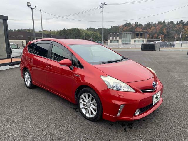 プリウスアルファ Ｓツーリングセレクション　ＥＴＣ　バックカメラ　ナビ　ＴＶ　アルミホイール　ヘッドライトウォッシャー　スマートキー　電動格納ミラー　ＣＶＴ　盗難防止システム　衝突安全ボディ　ＡＢＳ　ＵＳＢ　Ｂｌｕｅｔｏｏｔｈ　エアコン（3枚目）