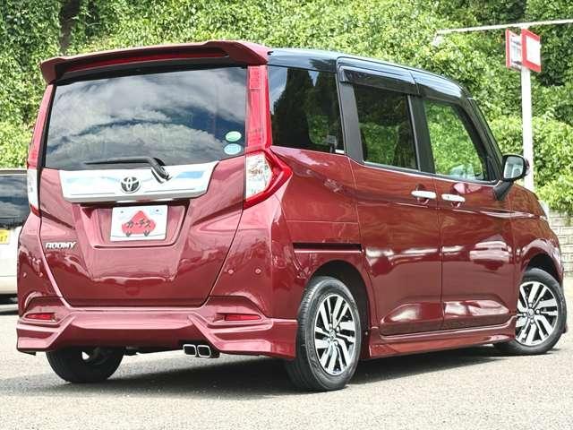 ルーミー カスタムＧ　禁煙車！モデリスタエアロ！両側パワースライドドア！衝突被害軽減ブレーキ！クルーズコントロール！純正ナビ！バックカメラ！ＢＴ！フルセグＴＶ！ＬＥＤヘッドライト！オートライト！シートヒーター！純正ＡＷ！（4枚目）