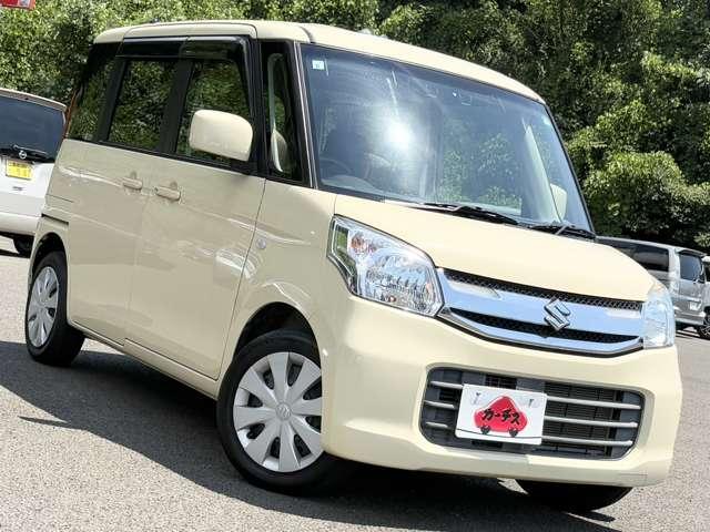 スペーシア Ｇリミテッド　禁煙車！衝突被害軽減ブレーキ！メモリーナビ！バックカメラ！ＢＴ！フルセグＴＶ！ＥＴＣ！片側パワースライドドア！ステアリングスイッチ！シートヒーター！シガーソケット給電！スマートキー＆プッシュスタート！（3枚目）
