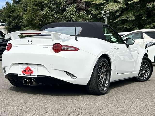 ロードスター Ｓレザーパッケージ　１オーナー車！禁煙車！セーフティパッケージ！アイドリングストップ！ＢＢＳアルミ！オートエグゼマフラー＆車高調！純正ナビ＆フルセグＴＶ＆ＤＶＤ＆Ｂｌｕｅｔｏｏｔｈ対応＆バックカメラ！ＬＥＤヘッドライト！（4枚目）
