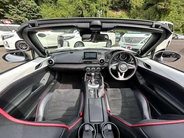 ロードスター Ｓレザーパッケージ　１オーナー車！禁煙車！セーフティパッケージ！アイドリングストップ！ＢＢＳアルミ！オートエグゼマフラー＆車高調！純正ナビ＆フルセグＴＶ＆ＤＶＤ＆Ｂｌｕｅｔｏｏｔｈ対応＆バックカメラ！ＬＥＤヘッドライト！（36枚目）