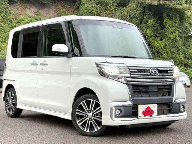 タント カスタムＲＳ　トップエディションＳＡＩＩＩ　禁煙車！衝突被害軽減ブレーキ！両側Ｐスライドドア！メモリーナビ！Ｂカメラ！ＢＴ！フルセグＴＶ！ＥＴＣ！オートライト！シートヒーター！スマートキー＆プッシュスタート！アイドリングストップ！横滑り防止！（3枚目）