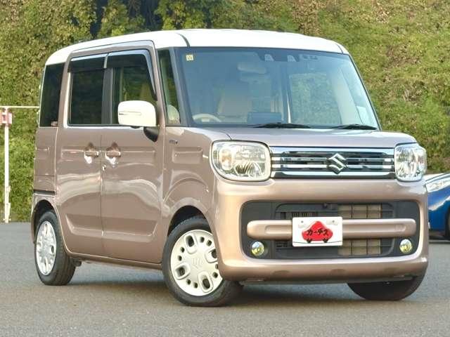 スペーシア ハイブリッドＸ　ワンオーナー／禁煙車／セーフティサポート／ホワイトルーフ／ドアミラー／アイドリングストップ／全方位モニター／純正ナビ／フルセグＴＶ／Ｂｌｕｅｔｏｏｔｈ／アップグレードパッケージ／両側電動スライドドア／（3枚目）