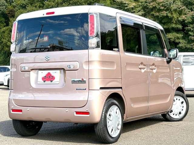 スペーシア ハイブリッドＸ　ワンオーナー／禁煙車／セーフティサポート／ホワイトルーフ／ドアミラー／アイドリングストップ／全方位モニター／純正ナビ／フルセグＴＶ／Ｂｌｕｅｔｏｏｔｈ／アップグレードパッケージ／両側電動スライドドア／（5枚目）