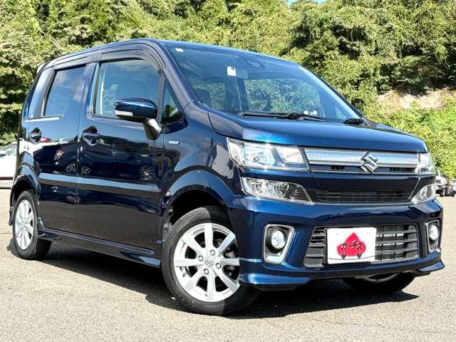 ワゴンＲ ハイブリッドＦＺ　１オーナー！禁煙車！衝突被害軽減Ｂ！ディスプレイオーディオ！ＢＴ！ＤＶＤ再生！ＥＴＣ！オートライト！シートヒーター！スマートキー＆プッシュスタート！アイドリングストップ！横滑り防止！ＬＥＤライト！（3枚目）