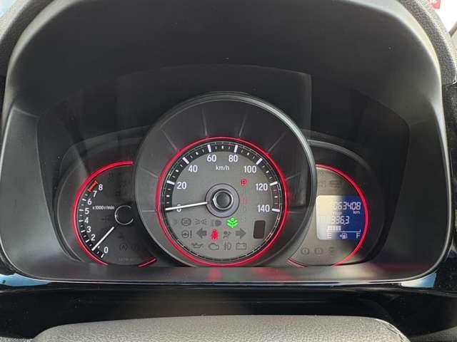 「メーター」視認性の良いメーター類です。入庫時の走行距離を表示しています。