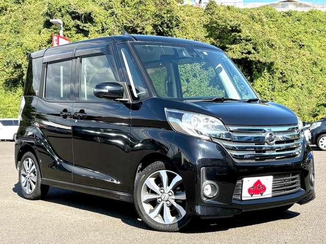 デイズルークス ハイウェイスター ターボ 禁煙車/エマージェンシーブレーキ/アイドリングストップ/純正ナビ/フルセグTV/DVD/Bluetooth/両側パワースライドドア/HIDヘッドライト/オートライト/純正アルミ&エアロ/純正ETC/(3枚目)