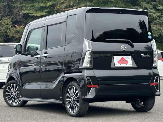 タント ６６０カスタムＲＳ　４名　１オ－ナ－禁煙／９型フルセグナビ＆ＯＰパノラマモニター／両側電動／ＯＰスマートクルーズ＆スタイルパック／ヒーター付半革シート／スマアシ／キーフリー／ＬＥＤライト（5枚目）