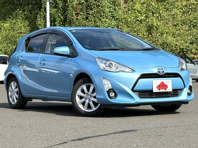 アクア 1.5S 5名 1オーナー車!セーフティセンスC!純正ナビ&フルセグTV&BT&バックカメラ!スマートエントリー/スタートシステム!LEDヘッドライト!オートライト!純正アルミ!シートヒーター!ナ(3枚目)