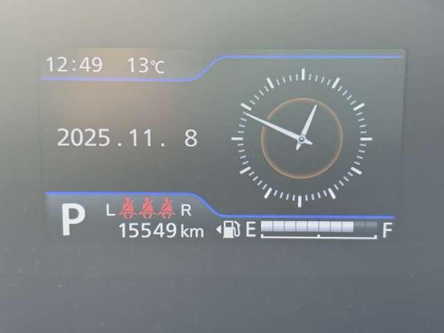 「メーター」視認性の良いメーター類です。入庫時の走行距離を表示しています。