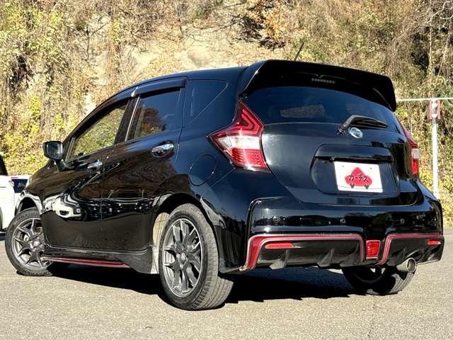 ノート Ｘ　ＮＩＳＭＯ用エアロ＆アルミ！インテリジェントエマージェンシーブレーキ！レーンディパーチャーワーニング！ソナーシステム！純正ナビ！フルセグＴＶ！バックカメラ！アイド！リングストップ！ＬＥＤヘッドライト！（5枚目）