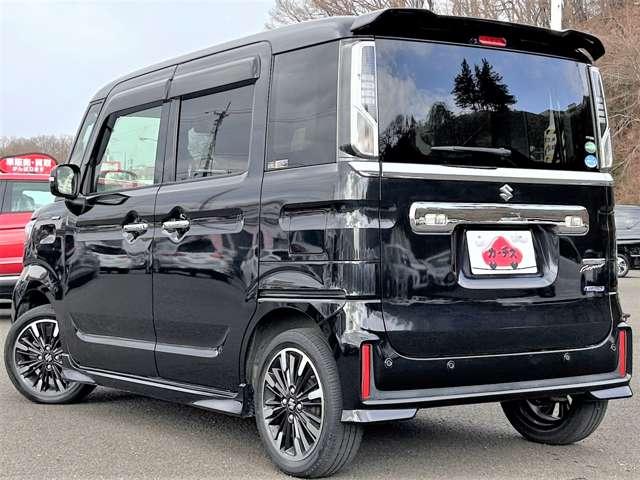 スペーシア ６６０カスタム　ハイブリッドＸＳターボ　４名　アイドリングストップ！セーフティサポート！ストラーダナビ＆フルセグＴＶ＆ＤＶＤ＆ＢＴ！ＬＥＤヘッドライト！オートライト！純正アルミ＆エアロ！両側パワースライドドア！半革シート！シー（6枚目）