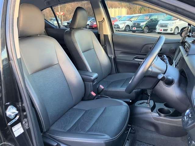 アクア Ｇブラックソフトレザーセレクション　モデリスタエアロ！純正ナビ＆フルセグＴＶ＆ＤＶＤ＆ＢＴ＆バックカメラ！スマートエントリー／スタートシステム！オートライト！社外アルミ！ナノイー！シートヒーター！ブラック合皮シート！（22枚目）