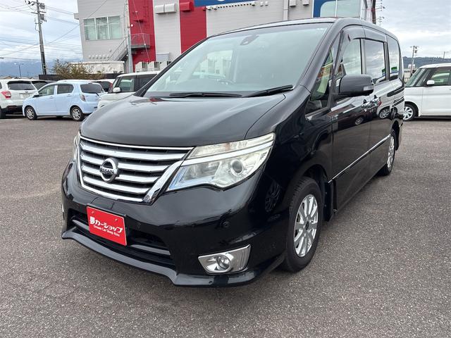 セレナ 　クリアランスソナー　オートクルーズコントロール　レーンアシスト　衝突被害軽減システム　両側電動スライドドア　スマートキー　電動格納ミラー　後席モニター　３列シート　ＣＶＴ　アルミホイール　ＥＳＣ（2枚目）