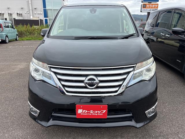 セレナ 　クリアランスソナー　オートクルーズコントロール　レーンアシスト　衝突被害軽減システム　両側電動スライドドア　スマートキー　電動格納ミラー　後席モニター　３列シート　ＣＶＴ　アルミホイール　ＥＳＣ（3枚目）